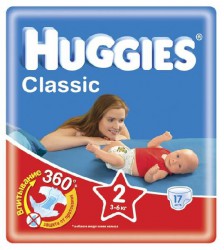 Подгузники, Huggies (Хаггис) 3-6 кг №17 классик мини