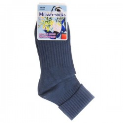 Носки женские, Milano Socks (Милано Сокс) р. 36-40 №053 хлопковые синие